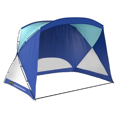 Beach Tent/Sun Shelter For Shade With UV Protection And Water-Resistant Coating With Carry Bag(Blue)